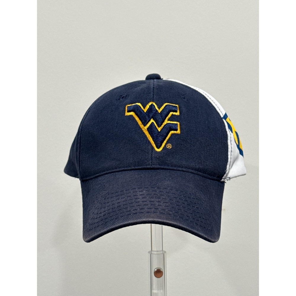 Starter West Virginia Mountaineers Hat Mens OSFM Navy Blue Good NCAA Cap